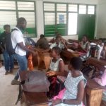 STMA Social Monitoring Team Interacting with the Pupils of Bishop Essual School as beneficiaries of the new class room block.